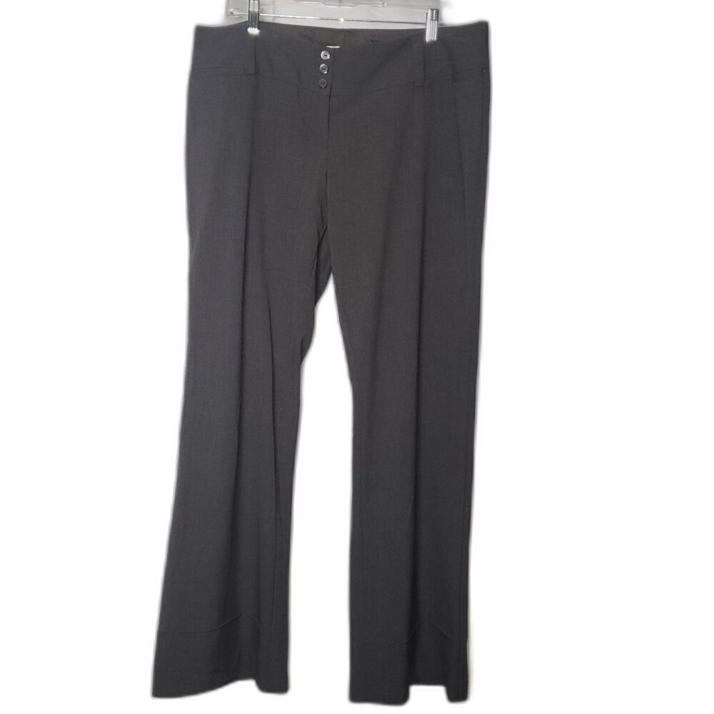 No Boundaries Dark Charcoal Gray Dress Pants Slacks Juniors Size 17